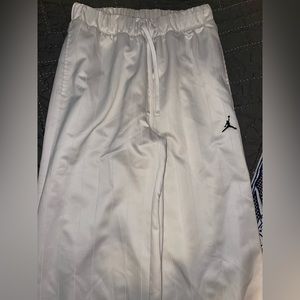 Jordan DM5247-104 Women's Ivory Elastic Waist Loose Fit Wide Leg Pants Size S